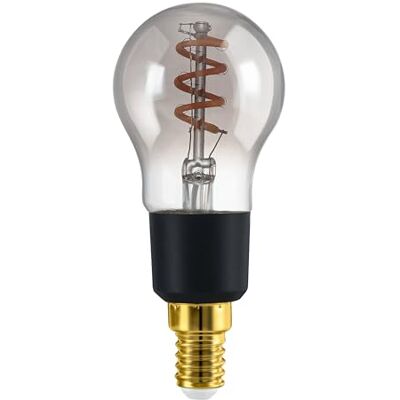 Eglo connect.z Lampadina decorativa a LED Smart Home E14, P45, ZigBee, app e controllo vocale Alexa, dimmerabile, colore luce: bianco caldo, 4 W, design vintage in vetro fumé nero Eglo connect.z Lampadina decorativa a LED Smart Home E14, P45, ZigBee, app e controllo vocale Alexa, dimmerabile, colore luce: bianco caldo, 4 W, design vintage in vetro fumé nero