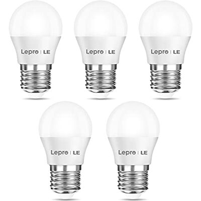 Lepro Lampadine LED E27 G45 250LM, 2.5W ≈ 25W, 2700K, Angolo 180°, 5pcs Non Dimmable, CRI>80, LED Lampadina Super Luminosa, Nessuno Sfarfallio, Risparmio Energetico Superiore al 90% Lepro Lampadine LED E27 G45 250LM, 2.5W ≈ 25W, 2700K, Angolo 180°, 5pcs Non Dimmable, CRI>80, LED Lampadina Super Luminosa, Nessuno Sfarfallio, Risparmio Energetico Superiore al 90%