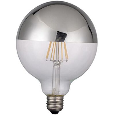 LightED Lampadina LED globo Specchio E27, 6 W, Argento, 125 x 170 mm LightED Lampadina LED globo Specchio E27, 6 W, Argento, 125 x 170 mm