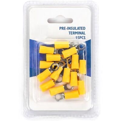 Brightium Terminale pre-isolato RV3.5-5 giallo, ideale per connessioni sicure ed efficienti. Presentazione in blister da 15 pezzi, perfetti per progetti elettrici. Qualità garantita. Brightium Terminale pre-isolato RV3.5-5 giallo, ideale per connessioni sicure ed efficienti. Presentazione in blister da 15 pezzi, perfetti per progetti elettrici. Qualità garantita.