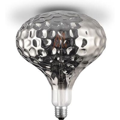 Suprema , Lampadina LED Decorativa Giant, Dimmerabile, Luce Calda, Attacco E27 (Smoke vetro lavorato) Suprema , Lampadina LED Decorativa Giant, Dimmerabile, Luce Calda, Attacco E27 (Smoke vetro lavorato)
