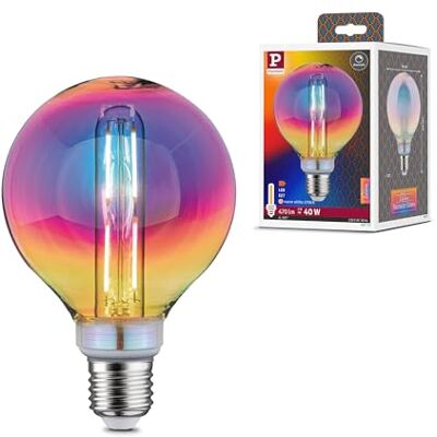 Paulmann Lampadina LED Fantastic Colors G95 Globe lampadina dimmerabile da 5 Watt dicroico luce efficiente bianco caldo 2700 K E27 Paulmann Lampadina LED Fantastic Colors G95 Globe lampadina dimmerabile da 5 Watt dicroico luce efficiente bianco caldo 2700 K E27