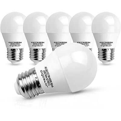 Aigostar Lampadina LED E27 9W (Equivalenti a 62W), Bianco Naturale 4000K, 840 Lumen, Mini Globo, CRI > 80, Non Dimmerabile, Pacco da 5 Aigostar Lampadina LED E27 9W (Equivalenti a 62W), Bianco Naturale 4000K, 840 Lumen, Mini Globo, CRI > 80, Non Dimmerabile, Pacco da 5