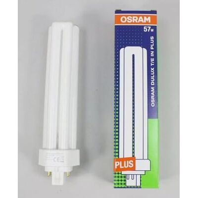 OSRAM Lampada Fluorescente Dulux T/E 57W 4 Pin GX24q-5 Luce 840 4000K Bianco Naturale OSRAM Lampada Fluorescente Dulux T/E 57W 4 Pin GX24q-5 Luce 840 4000K Bianco Naturale