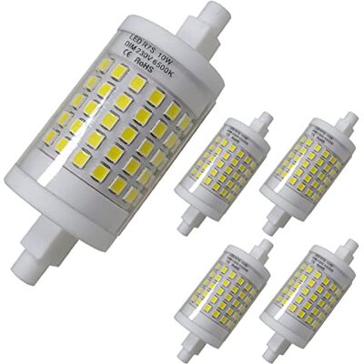 LED ATOMANT 5x Lampadina LED R7S 10W 78mm Dimmerabile Bianco Neutro 900lm 4500K, Angolo di apertura 360° LED ATOMANT 5x Lampadina LED R7S 10W 78mm Dimmerabile Bianco Neutro 900lm 4500K, Angolo di apertura 360°
