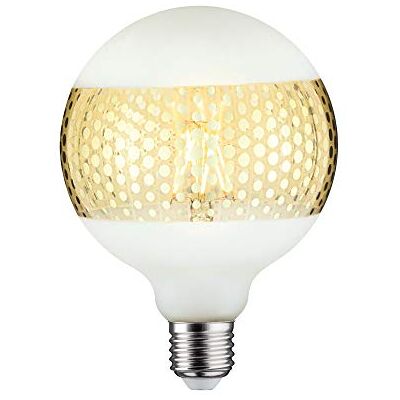 Paulmann Lampadina LED G125 Globe lampadina dimmerabile da 4,5 Watt cerchio a specchio dorato luce efficiente vetro luce oro 2600 K E27 Paulmann Lampadina LED G125 Globe lampadina dimmerabile da 4,5 Watt cerchio a specchio dorato luce efficiente vetro luce oro 2600 K E27