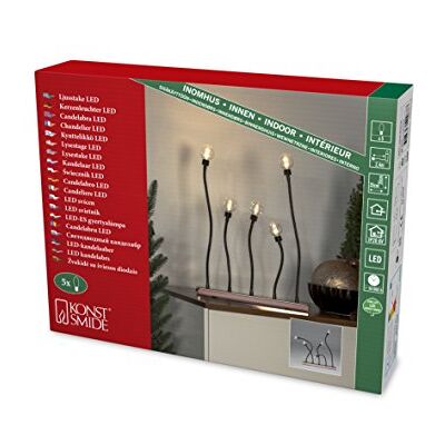 Konstsmide Lampada LED in metallo, colore: Nero/Rame Konstsmide Lampada LED in metallo, colore: Nero/Rame