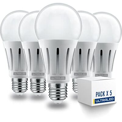 Generic ULTRALED Lampadina LED, attacco E27, 20W (Equivalenti a 160W), 2000 Lumen, Lampadine Led Luce bianca calda 3000K, Massima efficienza e Risparmio Energetico, forma A60 goccia Pacco da 5 PZ Generic ULTRALED Lampadina LED, attacco E27, 20W (Equivalenti a 160W), 2000 Lumen, Lampadine Led Luce bianca calda 3000K, Massima efficienza e Risparmio Energetico, forma A60 goccia Pacco da 5 PZ