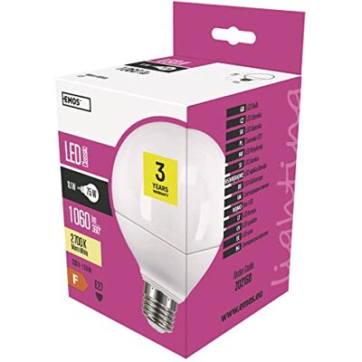 EMOS a +, LED Lampada Classic Globe 1, Vetro, 11,5 W, E27, Trasparente, 10 x 10 x 14 cm EMOS a +, LED Lampada Classic Globe 1, Vetro, 11,5 W, E27, Trasparente, 10 x 10 x 14 cm