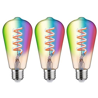 Paulmann Lampadina a filamento 230V Smart Home Zigbee LED ampolla ST64 E27 3x470lm 3x6,3W RGBW+ dimmerabile dorato Paulmann Lampadina a filamento 230V Smart Home Zigbee LED ampolla ST64 E27 3x470lm 3x6,3W RGBW+ dimmerabile dorato