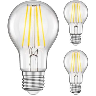 ledscom.de 3x lampadina LED E27, A60, bianca (4000 K), 7,3 W, 1020lm, dimmer a 3 fasi ledscom.de 3x lampadina LED E27, A60, bianca (4000 K), 7,3 W, 1020lm, dimmer a 3 fasi