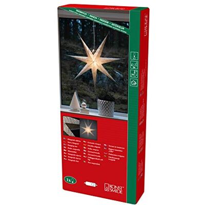 Konstsmide Stella di Carta, Argento Konstsmide Stella di Carta, Argento