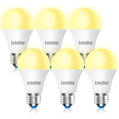 EXTRASTAR Lampadina LED E27, 10W (equivalenti a 80W), 3000K 800 lumen, luce bianca calda Pacco da 6 EXTRASTAR Lampadina LED E27, 10W (equivalenti a 80W), 3000K 800 lumen, luce bianca calda Pacco da 6