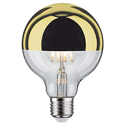 Paulmann Lampadina LED filamento G95 6,5 Watt lampadina testina a specchio oro 2700 K bianco caldo dimmerabile E27 Paulmann Lampadina LED filamento G95 6,5 Watt lampadina testina a specchio oro 2700 K bianco caldo dimmerabile E27