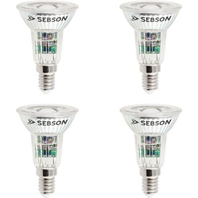 SEBSON Lampadina LED E14 5W Set da 4-420lm, Bianca Calda 3000K Equivalente a 50W Non Dimmerabile Angolo di Diffusione 46° Lampadina LED 230V SEBSON Lampadina LED E14 5W Set da 4-420lm, Bianca Calda 3000K Equivalente a 50W Non Dimmerabile Angolo di Diffusione 46° Lampadina LED 230V
