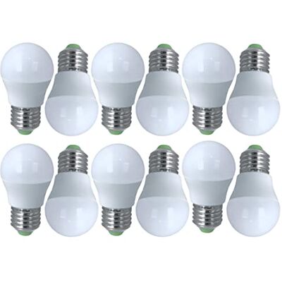 LEDLUX 12 Pezzi Lampada A Led E27 G45, Forma Globo Piccolo, Sfera Bulbo Pallina, Bianco Caldo Neutro e Freddo (6W 510LM, 6500K) LEDLUX 12 Pezzi Lampada A Led E27 G45, Forma Globo Piccolo, Sfera Bulbo Pallina, Bianco Caldo Neutro e Freddo (6W 510LM, 6500K)