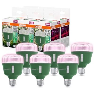 OSRAM LED STAR GROW LAMP T 80, lampada LED, trasparente, 20 W, 650 lm, 25000 h, CRI 80,6-Pack OSRAM LED STAR GROW LAMP T 80, lampada LED, trasparente, 20 W, 650 lm, 25000 h, CRI 80,6-Pack