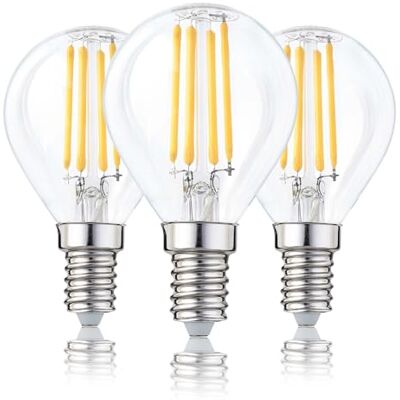 Hellum 3 lampadine LED goccia E14 dimmerabili 4,2W sostituisce 40W chiaro Lampadina goccia dimmerabile luce calda 470 lm, 2700 K, E14, filamento LED, CRI 90 Ra, sostituisce 40W Incandescenza 208115 Hellum 3 lampadine LED goccia E14 dimmerabili 4,2W sostituisce 40W chiaro Lampadina goccia dimmerabile luce calda 470 lm, 2700 K, E14, filamento LED, CRI 90 Ra, sostituisce 40W Incandescenza 208115