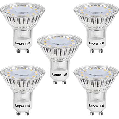 Lepro Lampadina D GU10, 3W Pari ad Lampada Alogena da 35W, Luce 210lm Bianco Caldo 2700K, Angolo Luminoso 110°, Confezione da 5 Pezzi Lepro Lampadina D GU10, 3W Pari ad Lampada Alogena da 35W, Luce 210lm Bianco Caldo 2700K, Angolo Luminoso 110°, Confezione da 5 Pezzi