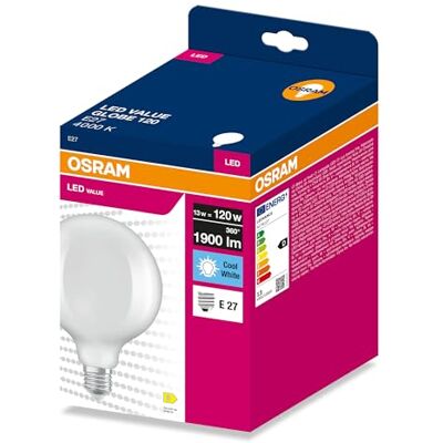 OSRAM LED FILAMENT GLOBE VALUE 13W 4000K Frosted E27 OSRAM LED FILAMENT GLOBE VALUE 13W 4000K Frosted E27