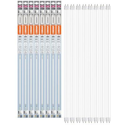 OSRAM LED TUBE T8 18 EM 600 mm, tubo LED lineare, 6.6W, 800lm, 4000K, luce bianca fredda, sostituzione LED per tubi fluorescenti T8 con attacco G13, lunga durata, basso consumo energetico OSRAM LED TUBE T8 18 EM 600 mm, tubo LED lineare, 6.6W, 800lm, 4000K, luce bianca fredda, sostituzione LED per tubi fluorescenti T8 con attacco G13, lunga durata, basso consumo energetico