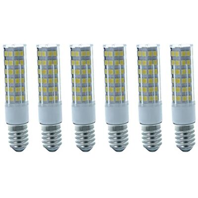 LEDLUX 6 Pezzi Lampadina Led E14 Cappa Cucina, Bianco Freddo 6500K, E14 Tubolare Forma Mais, 5W=40W 430 Lumen, Ø16mm, Lunghezza 72mm LEDLUX 6 Pezzi Lampadina Led E14 Cappa Cucina, Bianco Freddo 6500K, E14 Tubolare Forma Mais, 5W=40W 430 Lumen, Ø16mm, Lunghezza 72mm