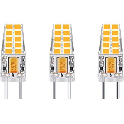 Bonlux Gy6.35 12V 3W Bianco Caldo Lampadina a LED 3000K, Equivalente a 25W Lampada Incandescent/Alogena Sostitutiva Lampadario, 3 Pezzi Bonlux Gy6.35 12V 3W Bianco Caldo Lampadina a LED 3000K, Equivalente a 25W Lampada Incandescent/Alogena Sostitutiva Lampadario, 3 Pezzi