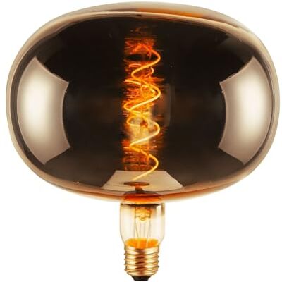 Suprema , Lampadina LED Decorativa Vintage Apple, Filamento Spirale, Dimmerabile, Luce Calda, Attacco E27 (Bronzo) Suprema , Lampadina LED Decorativa Vintage Apple, Filamento Spirale, Dimmerabile, Luce Calda, Attacco E27 (Bronzo)