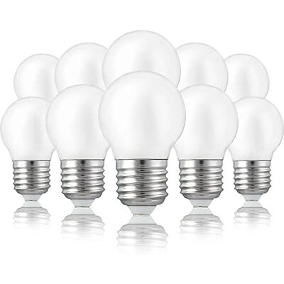 Hellum 10x lampadine LED mini globo E27 2,2W sostituisce 25W vetro opaco Lampadina mini globo 250 lm, 2700 K, lampade E27, filamento LED, sostituisce 25W Incandescenza, Lampada LED G45 220476 Hellum 10x lampadine LED mini globo E27 2,2W sostituisce 25W vetro opaco Lampadina mini globo 250 lm, 2700 K, lampade E27, filamento LED, sostituisce 25W Incandescenza, Lampada LED G45 220476