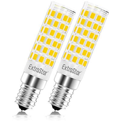 EXTRASTAR Lampadina LED E14, 5W (equivalenti a 40 W),3000K,luce bianca calda,base in ceramica, piccola vite non dimmerabile per cappa da cucina,Pacco da 2 EXTRASTAR Lampadina LED E14, 5W (equivalenti a 40 W),3000K,luce bianca calda,base in ceramica, piccola vite non dimmerabile per cappa da cucina,Pacco da 2