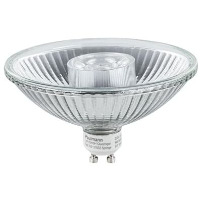 Paulmann Lampada LED Riflettore QPAR111 6,5W Dimmerabile Bianco Caldo Argento Lampadina Sistema di Illuminazione 2700K GU10 Paulmann Lampada LED Riflettore QPAR111 6,5W Dimmerabile Bianco Caldo Argento Lampadina Sistema di Illuminazione 2700K GU10
