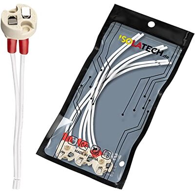 ISOLATECH 3x Portalampade universali MR16 MR11 GU5.3 G4 in ceramica Max.250V/2A, Per LED e lampadine a risparmio energetico, Resistente al calore, Per la casa e il bagno ISOLATECH 3x Portalampade universali MR16 MR11 GU5.3 G4 in ceramica Max.250V/2A, Per LED e lampadine a risparmio energetico, Resistente al calore, Per la casa e il bagno