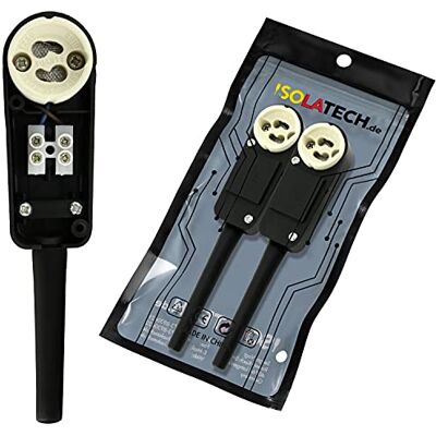 ISOLATECH 2x Portalampada GU10 con Scatola di Giunzione per LED Per lampadine a risparmio energetico, Max. 250V/2A, Per incasso, soffitto, cucina, bagno, Accessori casa ISOLATECH 2x Portalampada GU10 con Scatola di Giunzione per LED Per lampadine a risparmio energetico, Max. 250V/2A, Per incasso, soffitto, cucina, bagno, Accessori casa
