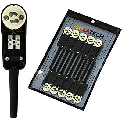 ISOLATECH 10x Portalampada GU10 con Scatola di Giunzione per LED Per lampadine a risparmio energetico, Max. 250V/2A, Per incasso, soffitto, cucina, bagno, Accessori casa ISOLATECH 10x Portalampada GU10 con Scatola di Giunzione per LED Per lampadine a risparmio energetico, Max. 250V/2A, Per incasso, soffitto, cucina, bagno, Accessori casa