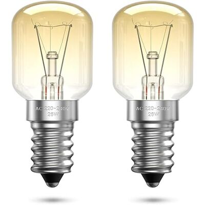 Bonlux Lampadina Forno E14 26W, Lampadina per Lampada di Sale Dimmerabile, E14 Luce Calda 2700K, Resiste a 300° Gradi, Lampadine per Forno, Frigorifero, Lampada di Sale, Microonde (2 Pezzi) Bonlux Lampadina Forno E14 26W, Lampadina per Lampada di Sale Dimmerabile, E14 Luce Calda 2700K, Resiste a 300° Gradi, Lampadine per Forno, Frigorifero, Lampada di Sale, Microonde (2 Pezzi)
