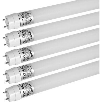 Zone Set di 5 tubi LED da 150 cm, luce bianca fredda (6500 K), 2100 lumen, T8, G13-20 W (equivalente a 58 W), include starter, tubo fluorescente LED, tubo fluorescente Zone Set di 5 tubi LED da 150 cm, luce bianca fredda (6500 K), 2100 lumen, T8, G13-20 W (equivalente a 58 W), include starter, tubo fluorescente LED, tubo fluorescente