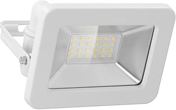 goobay Faretto LED da 20 W – Faretto LED da 20 W – Luce bianca neutra 4000 K – 1700 Lumen – Angolo di diffusione 100 gradi – Grado di protezione IP65 – Bianco