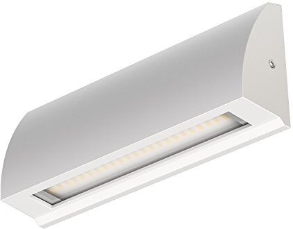 ledscom.de Lampada da parete LED/luce per scale SEGIN per esterni, IP54, piatto, downlight opaco, angolare, 6,3 W, 630lm, bianco freddo, downunder, esterno, luce guida, parete, illuminazione