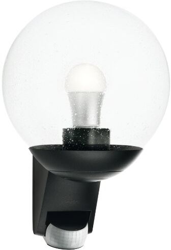 Steinel Lampada da esterno L 585 S, Lampada da parete con sensore a 180° e portata di 12 m, E27, ingresso casa, Nero