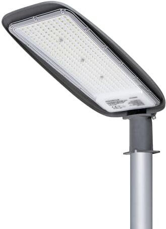 Aigostar 200W Lampione LED, 17400LM Luce stradale a LED 6500K IP65 impermeabile IK08 LED Per Parcheggio luce per Strada Scuola, parcheggio,campo da basket,cortile, piazza