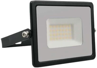 V-TAC Faro LED da Esterno 30W [Ultima Generazione] IP65-2510 Lumen Proiettore Faretto LED Esterno Colore Nero per Casa, Giardino, Garage Impermeabile Fari LED Luce Bianca Naturale