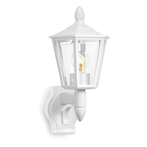 Steinel Lampada da esterni L 15 senza Rilevatore di Movimento, Classica Applique da Esterno, Lanterna, Max. 60 W, E27, Bianco