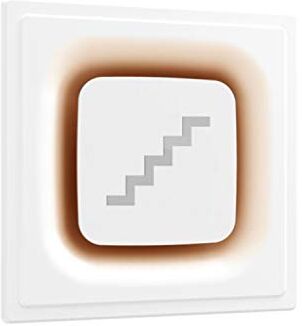 Flos Apps, applique per segnaletica spaziale, collezione Apps, versione Stairs, 4 W, 40 x 40 x 9 cm, colore arancione (riferimento: )