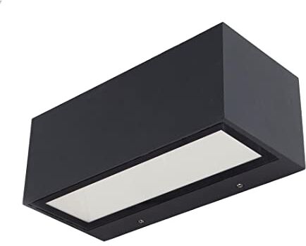 LUTEC Gemini Lampada da Esterno a LED Integrato, 20 watts, Grigio Antracite, 8.5 x 10 cm, solare