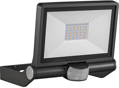 Steinel Faretto a LED XLED ONE S, con sensore di movimento a 180°, 18,6 W, 2050 lm a 3000 K, per vialetti, Antracite