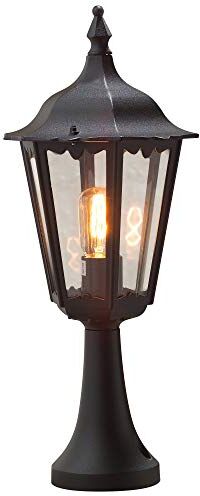 Konstsmide Firenze Lampioncino 23,5x23,5x55 cm (BxPxH), 1 x 100 W, IP43, Colore Nero Opaco