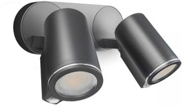 Steinel Faretto a LED Spot DUO SC, 14,6 W, con sensore di movimento, colore: antracite