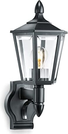 Steinel Lampada da esterni L 15 senza Rilevatore di Movimento, Classica Applique, Lanterna, Max. 60 W, E27, Nero