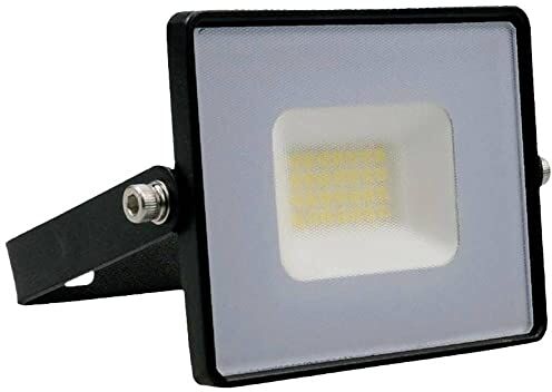 V-TAC Faro LED da Esterno 20W [Ultima Generazione] IP65-1620 Lumen Proiettore Faretto LED Esterno Colore Nero per Casa, Giardino, Garage Impermeabile Fari LED Luce Bianca Calda