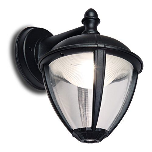 Lutec Unite Lampada da Esterno a LED Integrato 9 W, Nero, 19.8 x 22.5 cm